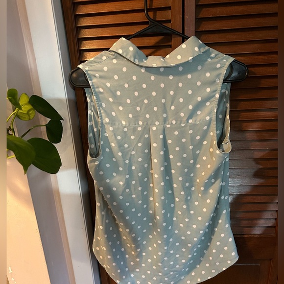 Express polka dot button down tank - size small - Picture 2 of 4